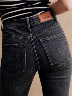 Sezane Slim Parfait grey wash jeans